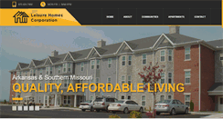 Desktop Screenshot of leisurehomes.us